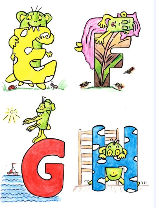 Illustration zum Kinderbuch "Robino ABC" / M.Rehahn