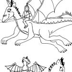 Illustration zum Malbuch "Fynn und der kleine Drache" / Manuela Rehahn 2016