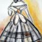 Ballkleid um 1900