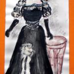 Ballkleid um 1890