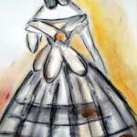 Ballkleid um 1900