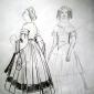 Frauenkleidung um 1850