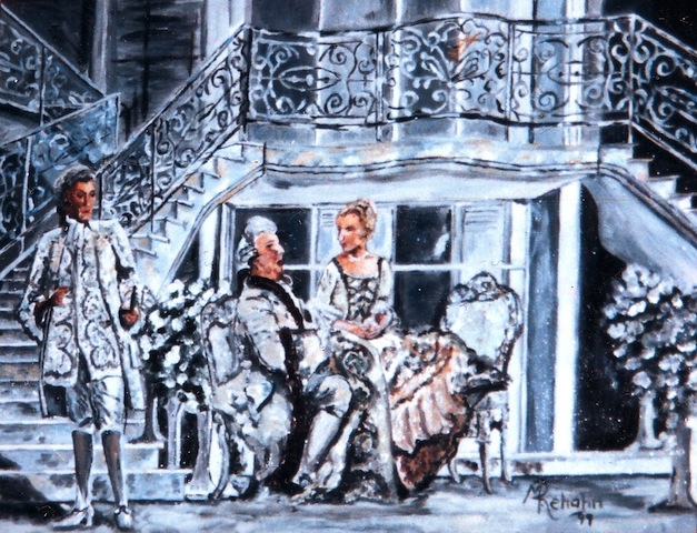 Szene aus der Oper "Rosenkavalier“