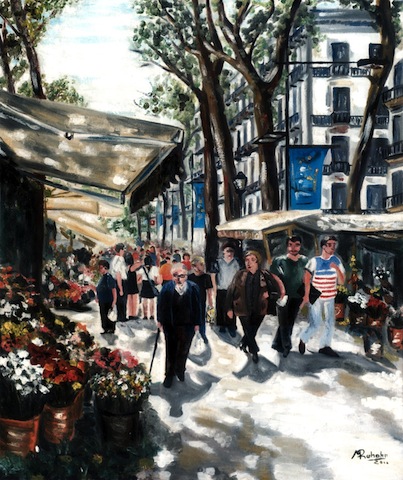 La Rambla Straße in Barcelona / 400,-€